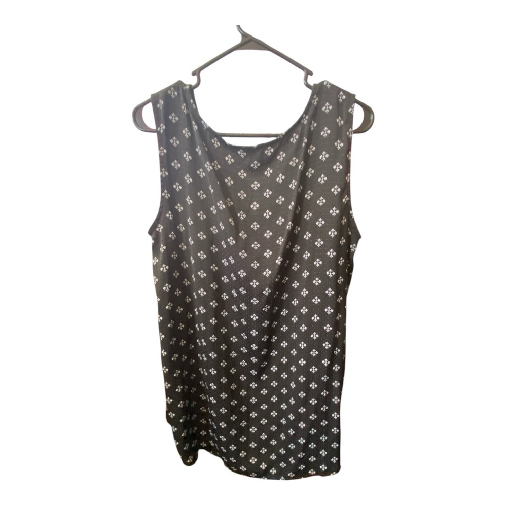 Basic Editions Gray Sleeveless Relaxed Blouse - Picture 5 of 5
